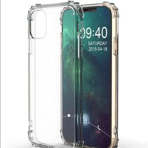 Anti-fall clear iPhone case.